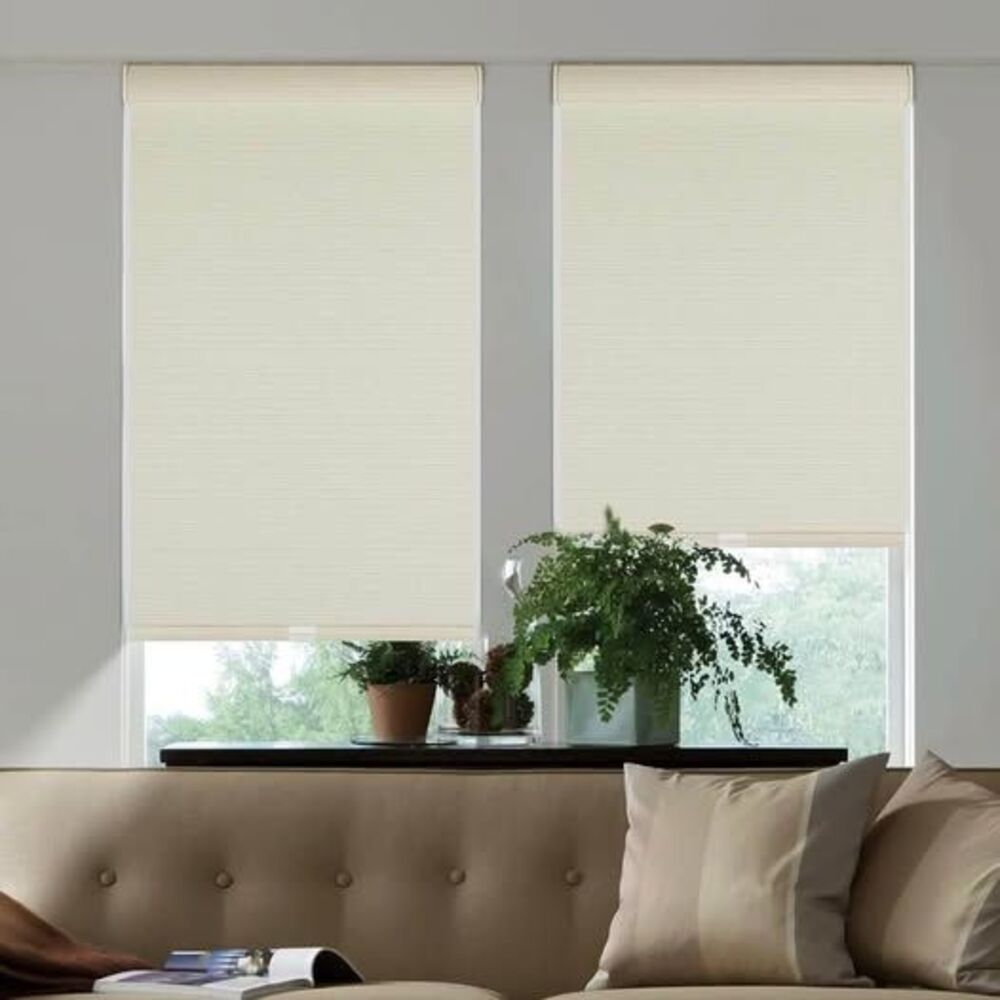 Tonature Cordless 100% Blackout Roller Shade – Beige – 45.5”W x 64”H – NEW